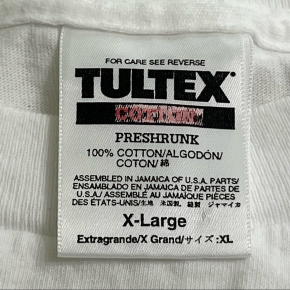 Vintage God At Work Still Under Construction Double Sided White Tultex XL 1999 - Picture 6 of 7